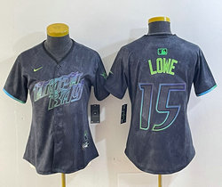 Women's Nike Tampa Bay Rays #15 Josh Lowe 2024 City Authentic stitched MLB jersey