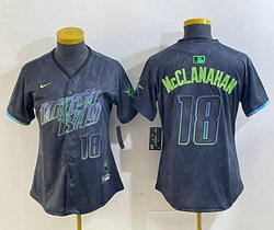 Women's Nike Tampa Bay Rays #18 Shane McClanahan 2024 City Authentic stitched MLB jersey