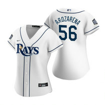 Women's Nike Tampa Bay Rays #56 Randy Arozarena White 2020 World Series Game MLB jersey