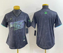 Women's Nike Tampa Bay Rays Blank 2024 City Authentic stitched MLB jersey