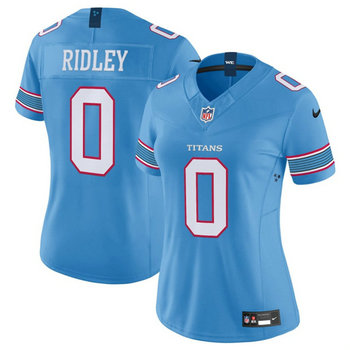 Women's Nike Tennessee Titans #0 Calvin Ridley 2026 Light Blue Authentic Stitched NFL Jersey