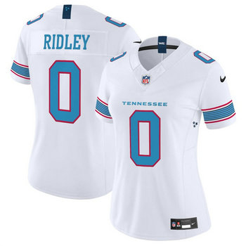Women's Nike Tennessee Titans #0 Calvin Ridley 2026 White Authentic Stitched NFL Jersey