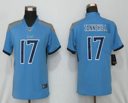 Women's Nike Tennessee Titans #17 Ryan Tannehill Light Blue 2019 NFL Draft First Round Pick Vapor Untouchable  Authentic Stitched NFL Jersey