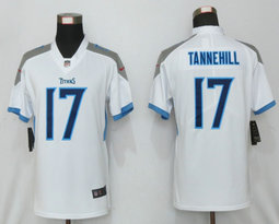 Women's Nike Tennessee Titans #17 Ryan Tannehill White 2019 NFL Draft First Round Pick Vapor Untouchable Limited Authentic Stitched NFL Jersey