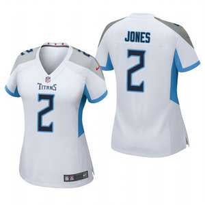 Women's Nike Tennessee Titans #2 Julio Jones White Vapor Untouchable Authentic Stitched NFL Jerseys
