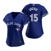 Women's Nike Toronto Blue Jays #15 Randal Grichuk Blue Game Authentic Stitched MLB Jersey