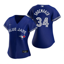 Women's Nike Toronto Blue Jays #34 Matt Shoemaker Blue Game Authentic Stitched MLB Jersey