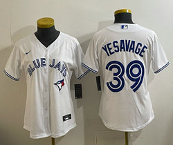 Women's Nike Toronto Blue Jays #39 Trey Yesavage White Baseball Jersey