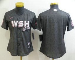 Women's Nike Washington Nationals Blank 2022 City Game Authentic Stitched MLB Jersey