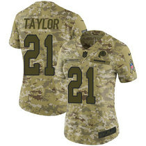 Women's Nike Washington Redskins #21 Sean Taylor Camo 2018 Salute To Service Limited Authentic Stitched NFL Jersey