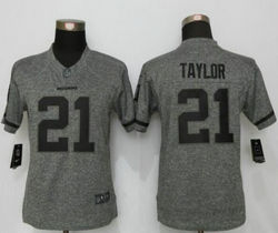 Women's Nike Washington Redskins #21 Sean Taylor Gray Gridiron Authentic stitched NFL jersey