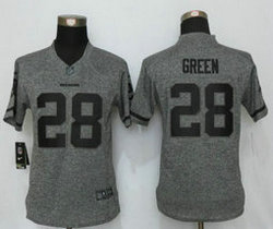 Women's Nike Washington Redskins #28 Darrell Green Gray Gridiron Authentic stitched NFL jersey