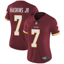 Women's Nike Washington Redskins #7 Dwayne Haskins Jr Burgundy Red Vapor Untouchable Limited Authentic Stitched NFL Jersey