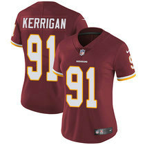 Women's Nike Washington Redskins #91 Ryan Kerrigan Red Vapor Untouchable Authentic Stitched NFL Jerseys