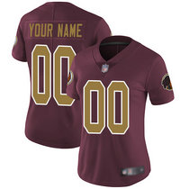 Women's Nike Washington Redskins Customized Gold Red Limited Vapor Untouchable Authentic Stitched NFL Jerseys
