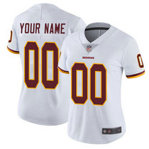 Women's Nike Washington Redskins Customized White Limited Vapor Untouchable Authentic Stitched NFL Jerseys