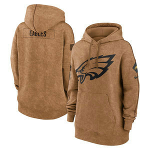 Women's Philadelphia Eagles 2023 Camo Salute To Service Pullove Hoodie