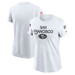 Women's San Francisco 49ers 2024 Salute To Service T-shirt