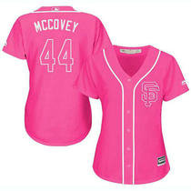 Women's San Francisco Giants #44 Willie McCovey Pink Authentic stitched MLB jersey
