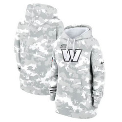 Women's Washington Redskins 2024 Camo Salute To Service Pullove Hoodie