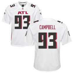 Youth Nike Atlanta Falcons #93 Calais Campbell White Vapor Untouchable Authentic Stitched NFL Jerseys