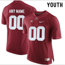 Youth Alabama Crimson Tide Customize College Red Limited Authentic Stitched NCAA Jersey