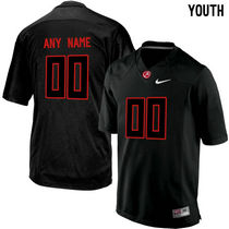 Youth Alabama Crimson Tide Customized College Blackout Authentic Stitched NCAA Jersey