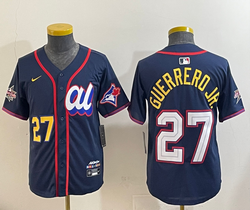 Youth American League #27 Vladimir Guerrero Jr Blue 2025 All-Star Baseball Jersey