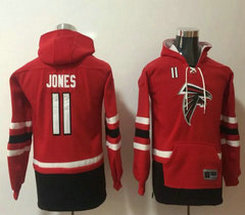 Youth Atlanta Falcons #11 Julio Jones All Stitched Hooded Sweatshirt