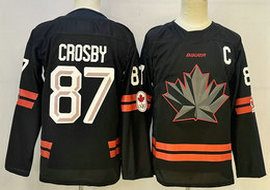 Youth Canada #87 Sidney Crosby Black Olympics Hockey Stitched Jersey