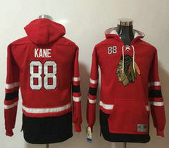 Youth Chicago Blackhawks #88 Patrick Kane All Stitched Hooded Sweatshirt