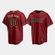 Youth Custom Nike Arizona Diamondbacks Red Game Authentic Stitched Baseball jersey