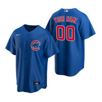 Youth Custom Nike Chicago Cubs Any Name Blue Game Authentic Stitched MLB Jersey