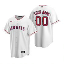 Youth Custom Nike Los Angeles Angels of Anaheim White Game Authentic stitched MLB jersey