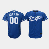 Youth Custom Nike Los Angeles Dodgers Blue Game Authentic Stitched MLB Jersey