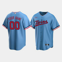 Youth Custom Nike Minnesota Twins Light Blue Game Authentic Stitched MLB jersey