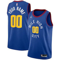 Youth Customized Jordan Denver Nuggets Blue Authentic Stitched NBA jersey.jpg