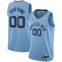 Youth Customized Jordan Memphis Grizzlies Light Blue Authentic Stitched NBA jersey.jpg