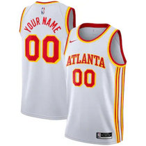 Youth Customized Nike Atlanta Hawks White Authentic Stitched NBA jersey.jpg