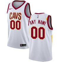 Youth Customized Nike Cleveland Cavaliers White Authentic Stitched NBA jersey