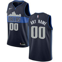 Youth Customized Nike Dallas Mavericks Navy Blue Authentic Stitched NBA jersey