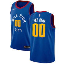Youth Customized Nike Denver Nuggets Blue Authentic Stitched NBA jersey