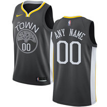 Youth Customized Nike Golden State Warriors Black Authentic Stitched NBA jersey