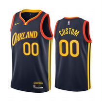 Youth Customized Nike Golden State Warriors Blue 2020-21 City Authentic Stitched NBA jersey