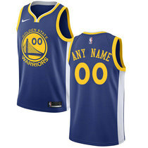Youth Customized Nike Golden State Warriors Blue Authentic Stitched NBA jersey