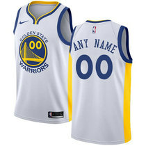 Youth Customized Nike Golden State Warriors White Authentic Stitched NBA jersey