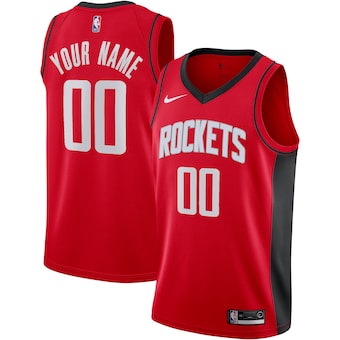 Youth Customized Nike Houston Rockets Red Authentic Stitched NBA jersey