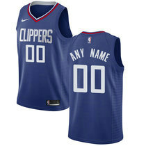 Youth Customized Nike Los Angeles Clippers Blue Authentic Stitched NBA jersey