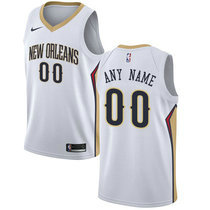 Youth Customized Nike New Orleans Pelicans White Authentic Stitched NBA jersey