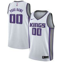 Youth Customized Nike Sacramento Kings White Authentic Stitched NBA jersey